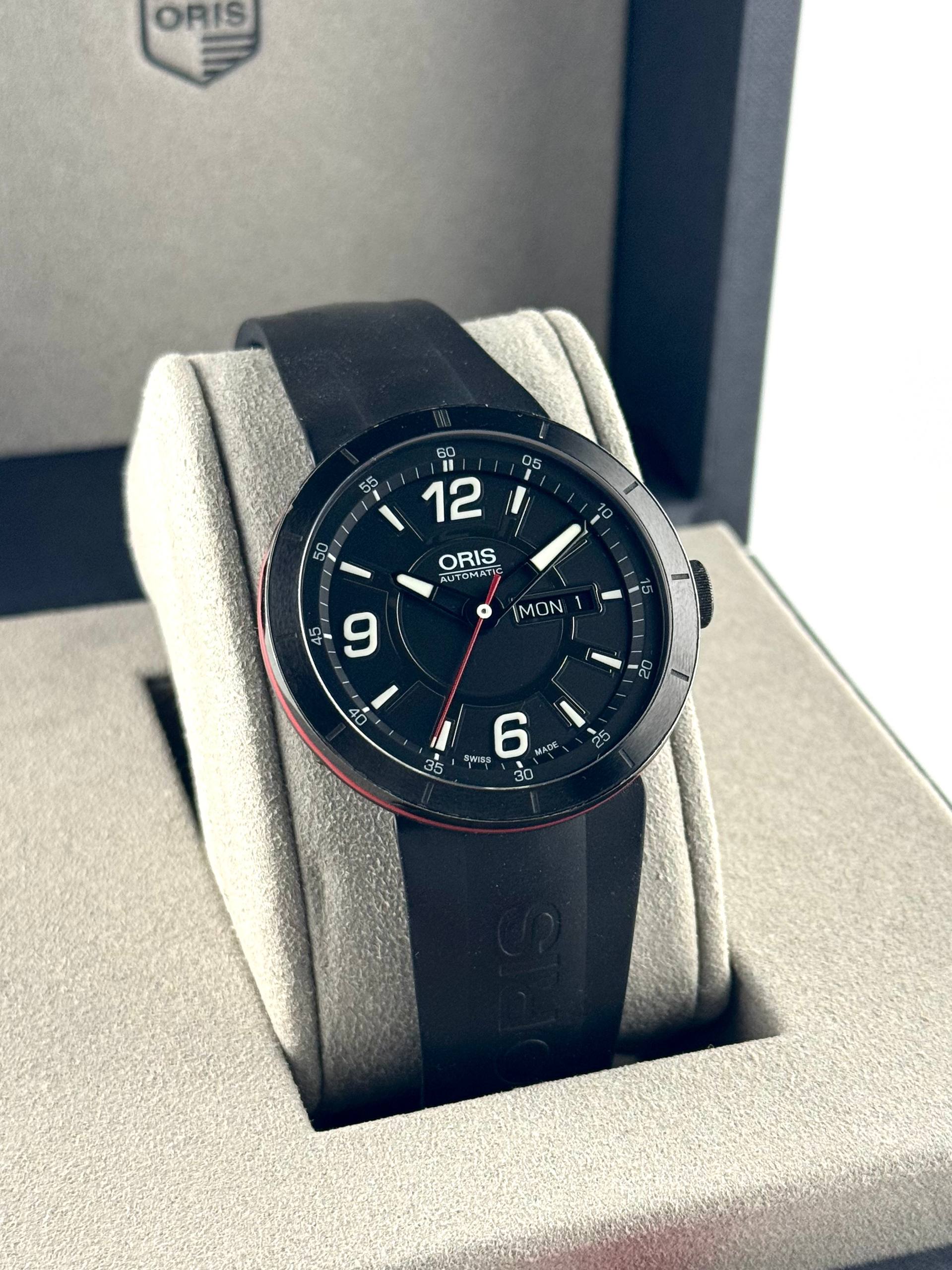 Oris TT1 Day Date Black Dial
