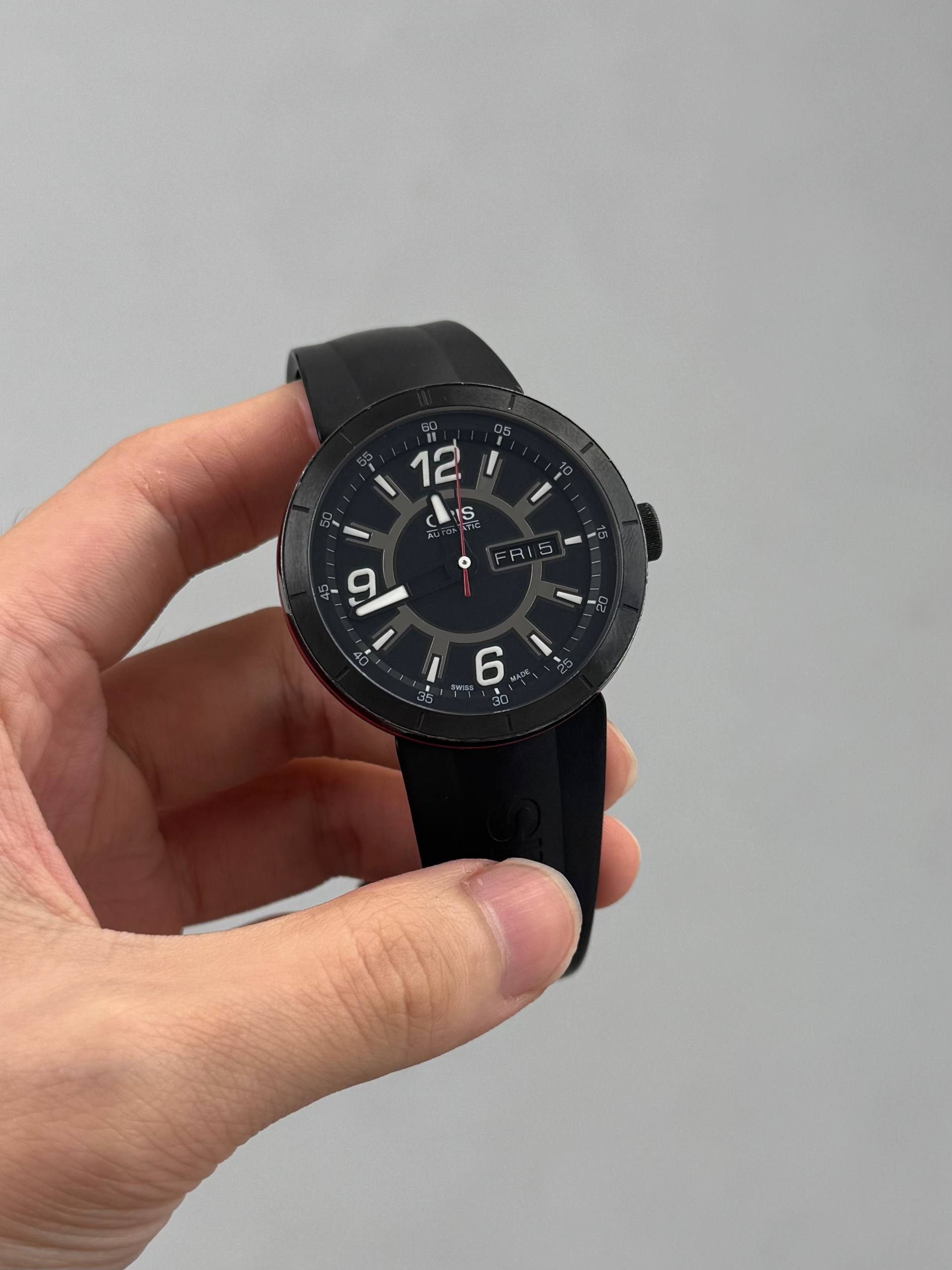 Oris TT1 Day Date Black Dial